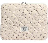 Graziosa custodia floreale for laptop da donna, regalo perfetto for laptop e tablet da 11-15 pollici, elegante custodia protettiva for il trasporto(Purple,L)