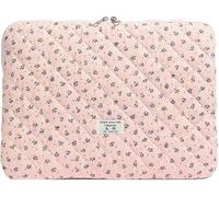 Graziosa custodia floreale for laptop da donna, regalo perfetto for laptop e tablet da 11-15 pollici, elegante custodia protettiva for il trasporto(Pink,L)