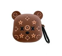 Graziosa custodia per Beats Fit Pro, custodia 3D Kawaii con divertente design alimentare, guscio in silicone anti-caduta, custodia di ricarica per ragazze, donne, ragazzi, uomini (orso carino)