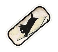 Graziosa custodia protettiva trasparente a forma di gatto, custodia protettiva per occhiali da donna, per soldi, chiavi, biglietti di compleanno, auto, viaggi, uffici, scuola, interni ed esterni