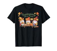 Graziosa Decorazione Autunnale con Scritta Thanksgiving with My Gnomi Maglietta