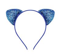 Graziosa fascia per bambini con orecchie di gatto giocose paillettes a cipolla scintillanti come accessorio per capelli (blu, taglia unica)