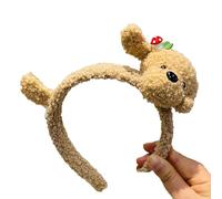 Graziosa fascia per capelli comoda per le donne in peluche a forma di orso, adatta per lavaggio del viso e fotografia fotografica
