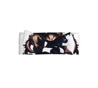 Graziosa fascia per capelli con fiocco per neonata - Adorabile stampa di un mostro misterioso, perfetta per bambine da 0 a 6 mesi