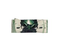 Graziosa fascia per capelli con fiocco per neonata - Adorabile stampa fratello dalla testa verde, perfetta per bambine da 0 a 6 mesi