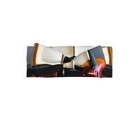 Graziosa fascia per capelli con stampa di violino e libro; regalo di luna piena per neonati e bambini, delicata sulla pelle