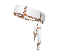 Graziosa fascia per capelli sportiva che assorbe il sudore, unisex, adatta per viaggi all'aperto e vari sport.