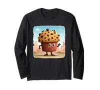Graziosa Grafica per Muffin per Gli Amanti dei Dolci e delle Torte Maglia a Manica