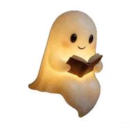 Graziosa lampada da lettura a LED, luce notturna 3D con figura di libro di lettura, luce ambientale morbida per camere da letto, angoli di lettura, decorazione stagionale (22 cm)