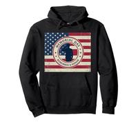 Graziosa maglietta da donna con bandiera statunitense con grafica patriottica Felpa con Cappuccio