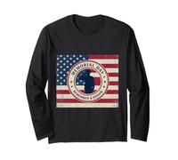 Graziosa maglietta da donna con bandiera statunitense con grafica patriottica Maglia a Manica