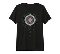 Graziosa Maglietta Mandala, Colorata Maglietta Premium