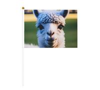 Graziosa mini bandiera con lama bianca, solida asta - colori vivaci e resistente allo sbiadimento - Bandiere tenute in mano con lancia