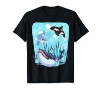 Graziosa Orca Balena Oceano Animale Regalo di Compleanno per Donne Uomini Bambini Maglietta