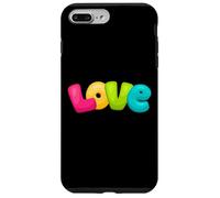 Graziosa parola d'amore in rosa, giallo, verde, blu Custodia per iPhone 7 Plus/8 Plus
