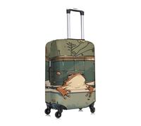 Graziosa rana rilassante in vasca da bagno vintage elastica da viaggio coperture antipolvere antigraffio valigia Protector Fit 22-24 pollici