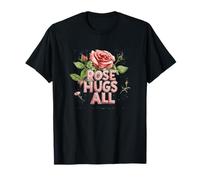 Graziosa Rosa nella Stagione del Giardinaggio con Dolce Detto Maglietta