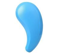 Graziosa spazzola districante a forma di virgola per bambini, massaggiatore delicato per cuoio capelluto, antistatica, da viaggio, colori pastello per ragazze e ragazzi (blu)