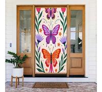 Graziosa stampa botanica con farfalla n. 26, decorazione decorativa per interni ed esterni, primavera, estate, autunno, inverno, Halloween, Natale, decorazioni per la casa