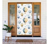 Graziosa stampa con mongolfiera, decorativa, per interni ed esterni, primavera, estate, autunno, inverno, Halloween, Natale, decorazioni per la casa