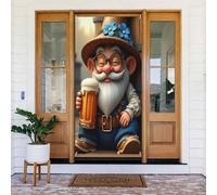 Graziosa stampa dorata n. 5 coperture decorative per porte, striscione per interni ed esterni, primavera, estate, autunno, inverno, Halloween, Natale, decorazioni per la casa