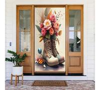 Graziosa stampa floreale con stivale n. 30, decorazione decorativa per interni ed esterni, per primavera, estate, autunno, inverno, Halloween, Natale, decorazioni per la casa