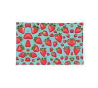 Graziosa stampa fragola 3 dimensioni bandiere arazzo per camera dormitorio, banner sfondo decorazione per laurea e matrimonio