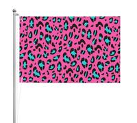 Graziosa stampa leopardata (2),Bandiera da giardino, bandiera decorativa da cortile, bandiera bifacciale, 2x3 piedi, per esterni e interni