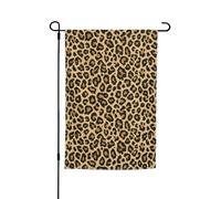Graziosa stampa leopardata versatile ed elegante bandiera da giardino per tutte le stagioni all'aperto decorazione cortile portici giardini