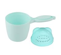Graziosa Tazza per Shampoo per Bambini con Manico a Forma di Pesce, Protegge gli Occhi, Facile da Pulire per Bambini di età Superiore a 6 Mesi (GREEN)