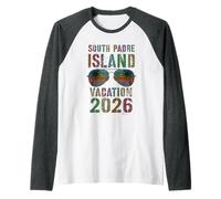 Graziosa Vacanza all'isola del Sud Padre 2026 Maglia con Maniche Raglan