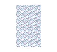 Graziose bandiere blu per la casa, 9,6 x 1,5 m, striscione di auguri con occhielli per interni ed esterni, decorazioni per la casa