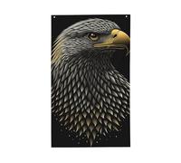 Graziose bandiere con aquila per la casa, 0,9 x 1,5 m, striscione con occhielli per interni ed esterni, decorazioni per la casa