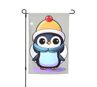 Graziose bandiere con stampa pinguino per cortile e giardino, spesse per portici e prati, resistenti allo sbiadimento