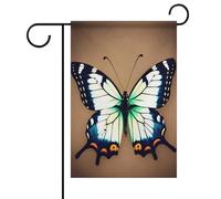 Graziose bandiere da giardino primaverili estive a forma di farfalla, 30 x 45 cm, double face, per esterni, bandiere stagionali e striscioni per patio, cortile, terrazza, veranda, giardino, terrazza