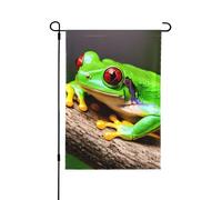 Graziose bandiere decorative per esterni, con occhi rossi, decorazione da giardino su entrambi i lati, per tutte le stagioni e le vacanze