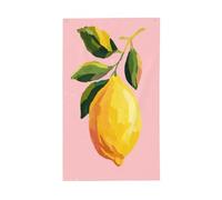 Graziose bandiere gialle per la casa da cortile, 0,9 x 1,5 m, striscione di auguri con occhielli per interni ed esterni, decorazioni per la casa