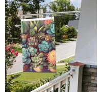 Graziose bandiere grasse 0,6 x 0,9 m per esterni e interni, primavera, estate, autunno, inverno, da giardino, con occhiello, verticale, su entrambi i lati, bandiere per feste per decorazioni da