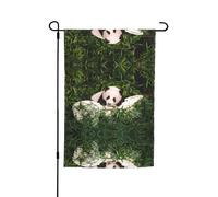 graziose bandiere panda Pavilion con motivi, bandiere verticali da patio, adatte per balcone, giardino e portico.