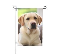 Graziose bandiere per cani Labrador per esterni, 30,5 x 45,7 cm, stampa su entrambi i lati, bandiere da giardino per esterni, bandiera per vacanze con occhielli, bandiera per casa da cortile, per