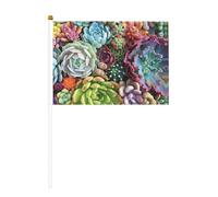 Graziose bandiere sventolanti su entrambi i lati e mini bandierine a bastone, adatte per decorazioni per feste e attività di squadra