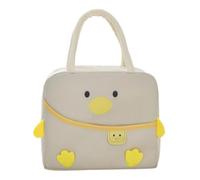 Graziose borse per il pranzo da donna, riutilizzabili, motivo: anatre dei | Borsa per il pranzo con paperella dei cartoni animati, riutilizzabile, per scuola, viaggi, picnic, campeggio, ufficio