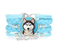 Graziosi Biscotti Di Zucchero, Cane Malamute, Amore, Braccialetto Regolabil