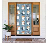 Graziosi coprisedia colorati con stampa di gatti, decorazioni decorative per interni ed esterni, primavera, estate, autunno, inverno, Halloween, Natale, decorazioni per la casa