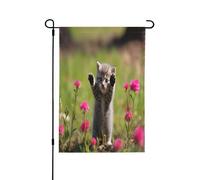 Graziosi gattini nell'erba bandiera decorativa su entrambi i lati, striscione da giardino, perfetto per interni ed esterni, disponibile in due misure