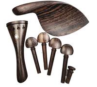 Graziosi kit di parti per violino Picchetti per violino in legno wengè Cordiera per mentoniera accessori per violino (Color : Violin parts)