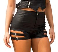 Graziosi mini pantaloncini da donna in morbida ecopelle, perfetti per le giornate calde, versatili e combinabili con top casual, ideali per feste, festival o look casual, sottolineano la femminilità e