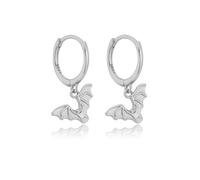 Graziosi orecchini a cerchio pendenti a forma di pipistrello, da donna, ipoallergenici, stile bohémien, a forma di vampiro, alla moda, chic, per Halloween, Natale, Pasqua, Standard, Metallo, Non