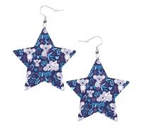 Graziosi orecchini a forma di koala da donna, orecchini pendenti a forma di stella scintillante, gioielli alla moda per una serata fuori, One Size, Pelle