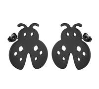 Graziosi orecchini a perno a forma di coccinella, per donne, ragazze, uomini, in acciaio inox, a forma di insetti, idea regalo, Acciaio inossidabile